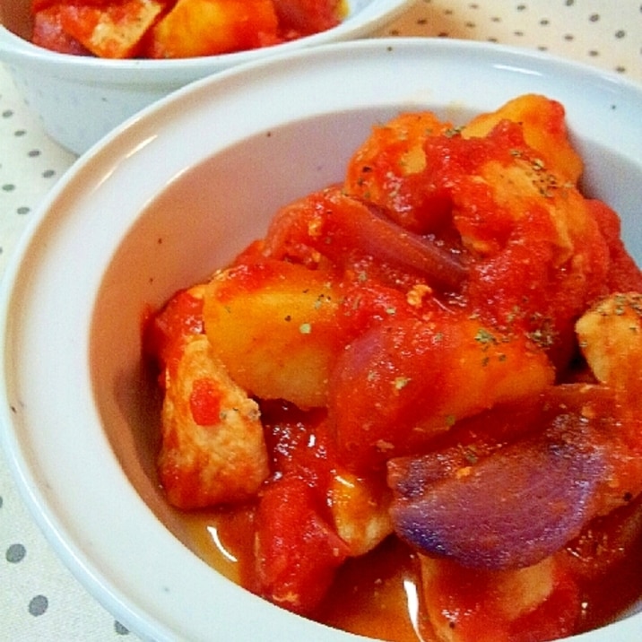 お肉やわらか 鶏肉とじゃがいものトマト煮込み レシピ 作り方 By ラズベリっち 楽天レシピ お肉やわらか 鶏肉とじゃがいものトマト煮込み レシピ 作り方 By ラズベリっち 楽天レシピ